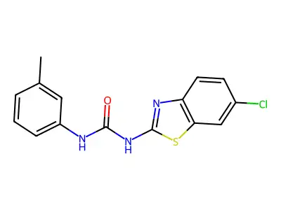 1-(6-Chlorobenzo[d]thiazol-2-yl)-3-(m-tolyl)urea structure