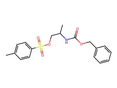 2-(Phenylmethoxycarbonylamino)propyl 4-methylbenzenesulfonate structure