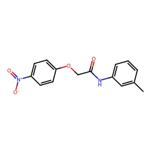 N-(3-methylphenyl)-2-(4-nitrophenoxy)acetamide structure