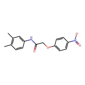 N-(3,4-dimethylphenyl)-2-(4-nitrophenoxy)acetamide structure