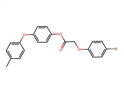 4-(p-Tolyloxy)phenyl 2-(4-bromophenoxy)acetate structure