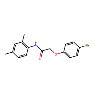 2-(4-bromophenoxy)-N-(2,4-dimethylphenyl)acetamide structure
