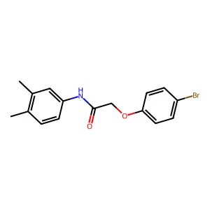 2-(4-bromophenoxy)-N-(3,4-dimethylphenyl)acetamide structure