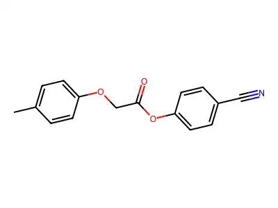 4-Cyanophenyl 2-(p-tolyloxy)acetate structure