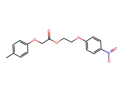 2-(4-Nitrophenoxy)ethyl 2-(4-methylphenoxy)acetate structure