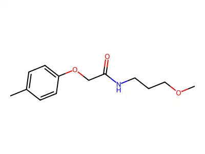 N-(3-methoxypropyl)-2-(4-methylphenoxy)acetamide structure