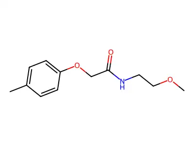 N-(2-methoxyethyl)-2-(4-methylphenoxy)acetamide structure