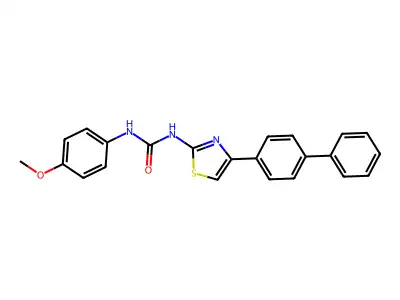 1-(4-Methoxyphenyl)-3-[4-(4-phenylphenyl)-1,3-thiazol-2-yl]urea structure