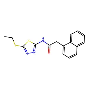 N-(5-(ethylthio)-1,3,4-thiadiazol-2-yl)-2-(naphthalen-1-yl)acetamide structure