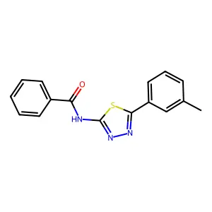 N-[5-(3-Methylphenyl)-1,3,4-thiadiazol-2-yl]benzamide structure