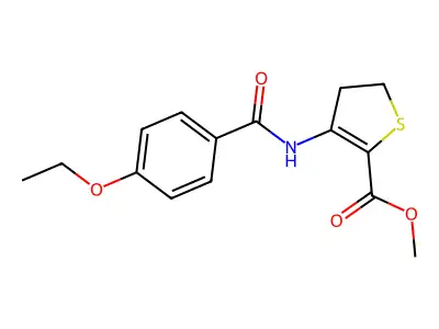 Methyl 3-(4-ethoxybenzamido)-4,5-dihydrothiophene-2-carboxylate structure