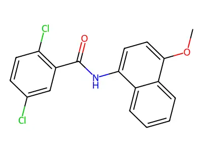 2,5-dichloro-N-(4-methoxynaphthalen-1-yl)benzamide structure