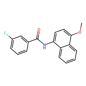 3-fluoro-N-(4-methoxynaphthalen-1-yl)benzamide structure
