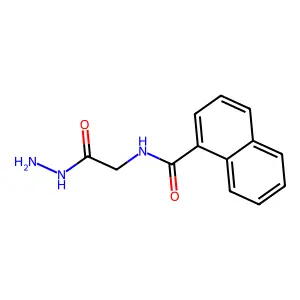 N-(2-hydrazinyl-2-oxoethyl)naphthalene-1-carboxamide structure