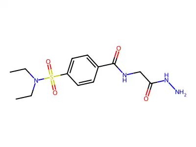 4-(N,N-diethylsulfamoyl)-N-(2-hydrazinyl-2-oxoethyl)benzamide structure