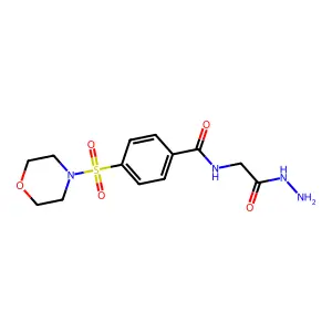 N-(2-hydrazinyl-2-oxoethyl)-4-(morpholinosulfonyl)benzamide structure