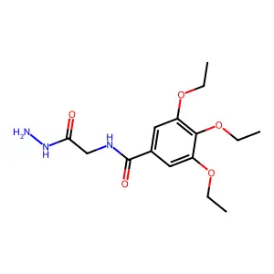 3,4,5-triethoxy-N-(2-hydrazinyl-2-oxoethyl)benzamide structure