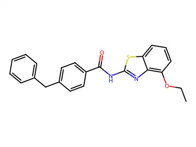 4-benzyl-N-(4-ethoxy-1,3-benzothiazol-2-yl)benzamide structure