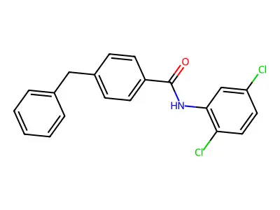4-benzyl-N-(2,5-dichlorophenyl)benzamide structure