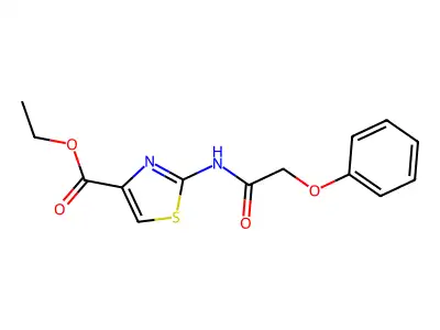 Ethyl 2-(2-phenoxyacetamido)thiazole-4-carboxylate structure