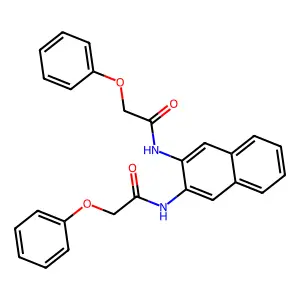 2-phenoxy-N-[3-[(2-phenoxyacetyl)amino]naphthalen-2-yl]acetamide structure