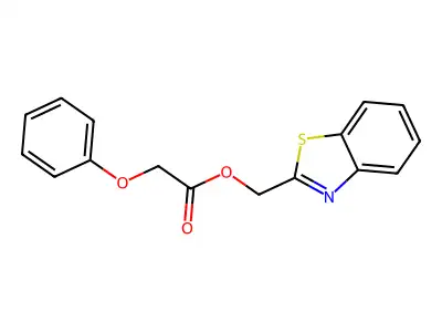 (1,3-Benzothiazol-2-yl)methyl 2-phenoxyacetate structure