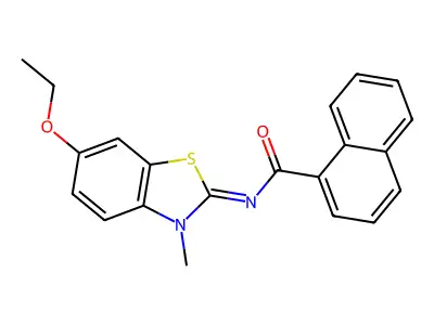 (E)-N-(6-ethoxy-3-methylbenzo[d]thiazol-2(3H)-ylidene)-1-naphthamide structure