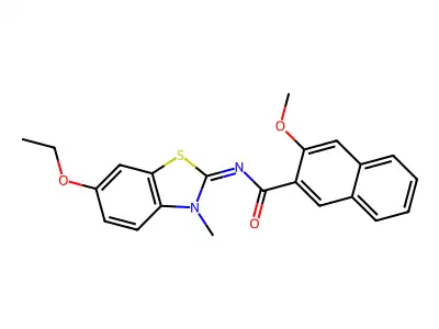 (Z)-N-(6-ethoxy-3-methylbenzo[d]thiazol-2(3H)-ylidene)-3-methoxy-2-naphthamide structure