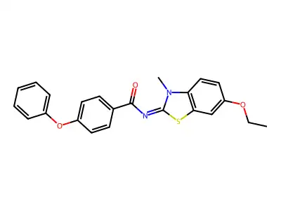 (E)-N-(6-ethoxy-3-methylbenzo[d]thiazol-2(3H)-ylidene)-4-phenoxybenzamide structure