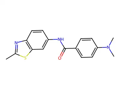 4-(dimethylamino)-N-(2-methyl-1,3-benzothiazol-6-yl)benzamide structure