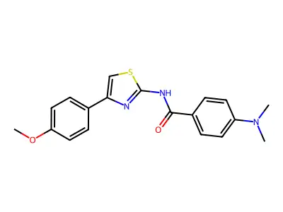 4-(dimethylamino)-N-[4-(4-methoxyphenyl)-1,3-thiazol-2-yl]benzamide structure
