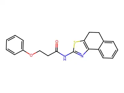 N-(4,5-dihydronaphtho[1,2-d]thiazol-2-yl)-3-phenoxypropanamide structure