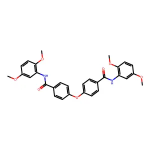 N-(2,5-Dimethoxyphenyl)-4-{4-[(2,5-dimethoxyphenyl)carbamoyl]phenoxy}benzamide structure