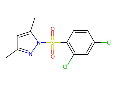 1-[(3,5-Dimethylpyrazolyl)sulfonyl]-2,4-dichlorobenzene structure