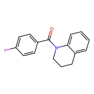 (3,4-Dihydro-2H-quinolin-1-yl)-(4-iodo-phenyl)-methanone structure