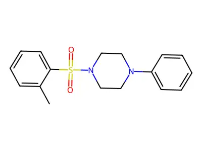1-(2-Methylbenzenesulfonyl)-4-phenylpiperazine structure