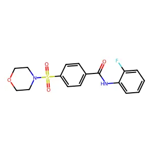 N-(2-fluorophenyl)-4-(morpholinosulfonyl)benzamide structure
