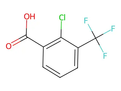 2-Chloro-3-(trifluoromethyl)benzoic acid structure
