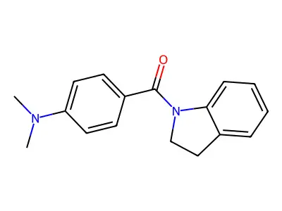 (4-(Dimethylamino)phenyl)(indolin-1-yl)methanone structure