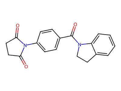 1-(4-(Indoline-1-carbonyl)phenyl)pyrrolidine-2,5-dione structure