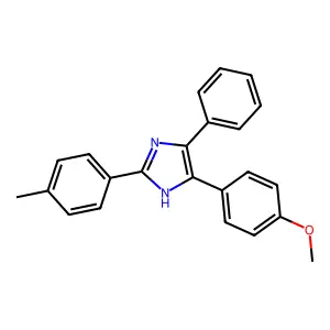 5-(4-methoxyphenyl)-2-(4-methylphenyl)-4-phenyl-1H-imidazole structure