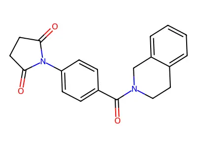 1-(4-(1,2,3,4-Tetrahydroisoquinoline-2-carbonyl)phenyl)pyrrolidine-2,5-dione structure