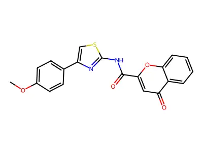N-(4-(4-methoxyphenyl)thiazol-2-yl)-4-oxo-4H-chromene-2-carboxamide structure