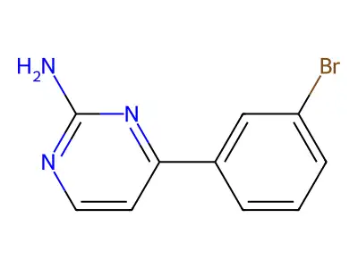 4-(3-Bromophenyl)pyrimidin-2-amine structure