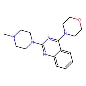 2-(4-Methyl-piperazin-1-yl)-4-morpholin-4-yl-quinazoline structure