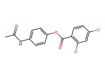 4-(Acetylamino)phenyl 2,4-dichlorobenzoate structure