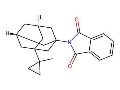 2-[3-(Methylcyclopropyl)adamantanyl]benzo[c]azoline-1,3-dione structure