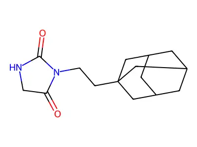 3-(2-(1-Adamantyl)ethyl)-2,4-imidazolidinedione structure