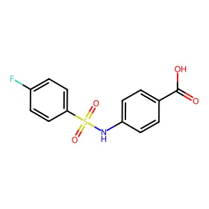 4-(4-Fluoro-benzenesulfonylamino)-benzoic acid structure