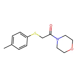 1-Morpholino-2-(p-tolylthio)ethanone structure